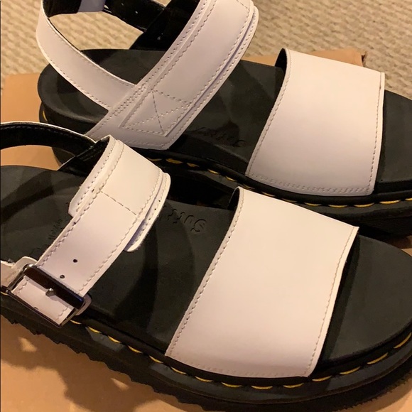 dr martens voss sandal white
